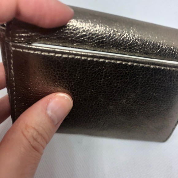 Coach Pewter Card Holder Wallet - Picture 6 of 7